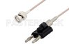 BNC Male to Banana Plugs Cable Using RG174 Coax, LF Solder