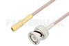 SSMB Plug to BNC Male Cable Using RG316 Coax , LF Solder