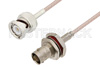 BNC Male to BNC Female Bulkhead Cable Using RG316 Coax