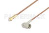 Snap-On MMBX Plug to SMA Male Right Angle Cable Using RG178 Coax