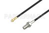 Snap-On MMBX Plug to Reverse Polarity SMA Female Bulkhead Cable Using RG174 Coax