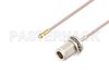 Snap-On MMBX Plug to N Female Bulkhead Cable Using RG316-DS Coax