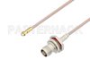 Snap-On MMBX Plug to TNC Female Bulkhead Cable Using RG316-DS Coax