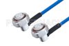 Plenum 7/16 DIN Male Right Angle to 7/16 DIN Male Right Angle Low PIM Cable Using SPP-250-LLPL Coax , LF Solder