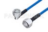 Plenum 4.3-10 Male Right Angle to 4.3-10 Male Low PIM Cable Using SPP-250-LLPL Coax , LF Solder