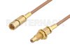 SSMC Plug to SSMC Jack Bulkhead Cable Using RG178 Coax