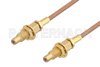 SSMC Jack Bulkhead to SSMC Jack Bulkhead Cable Using RG178 Coax