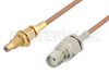 SMA Female to SSMC Jack Bulkhead Cable Using RG178 Coax