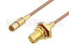 SMA Female Bulkhead to SSMC Plug Cable Using RG178 Coax