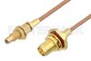 SMA Female Bulkhead to SSMC Jack Bulkhead Cable Using RG178 Coax