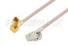 SMA Male Right Angle to SSMC Plug Right Angle Cable Using RG316 Coax