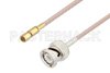 BNC Male to SSMC Plug Cable Using RG316 Coax
