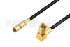 SSMC Plug to SSMC Plug Right Angle Low Loss Cable Using LMR-100 Coax