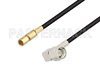 SMA Male Right Angle to SSMC Plug Low Loss Cable Using LMR-100 Coax