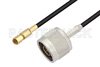 N Male to SSMC Plug Low Loss Cable Using LMR-100 Coax