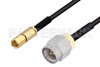 SMA Male to SSMC Plug Cable Using PE-SR405FLJ Coax