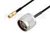 N Male to SSMC Plug Cable Using PE-SR405FLJ Coax