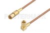 SSMC Plug to SSMC Plug Right Angle Cable Using RG178 Coax