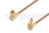 SSMC Plug Right Angle to SSMC Jack Right Angle Bulkhead Cable Using RG178 Coax