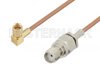 SMA Female to SSMC Plug Right Angle Cable Using RG178 Coax