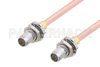 Slide-On BMA Plug Bulkhead to Slide-On BMA Plug Bulkhead Cable Using RG405 Coax