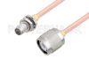 Slide-On BMA Plug Bulkhead to TNC Male Cable Using RG405 Coax