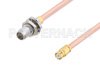 Slide-On BMA Plug Bulkhead to SMP Female Cable Using RG405 Coax