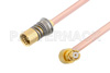 Snap-On BMA Jack to SMP Female Right Angle Cable Using RG405 Coax