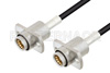 Slide-On BMA Jack 2 Hole Flange to Slide-On BMA Jack 2 Hole Flange Cable Using LMR-100 Coax