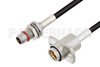 Slide-On BMA Plug Bulkhead to Slide-On BMA Jack 2 Hole Flange Cable Using LMR-100 Coax
