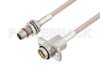Slide-On BMA Plug Bulkhead to Slide-On BMA Jack 2 Hole Flange Cable Using RG316 Coax