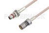 Slide-On BMA Plug Bulkhead to Snap-On BMA Jack Cable Using RG316 Coax