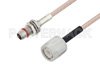 Slide-On BMA Plug Bulkhead to TNC Male Cable Using RG316 Coax