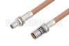 Slide-On BMA Plug Bulkhead to Snap-On BMA Jack Cable Using RG400 Coax