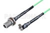 N Female Bulkhead to SMA Male Right Angle Low Loss Cable Using PE-P160LL Coax