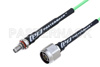 N Male to SMA Female Bulkhead Low Loss Cable Using PE-P160LL Coax