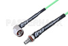 N Male Right Angle to SMA Female Bulkhead Low Loss Cable Using PE-P160LL Coax