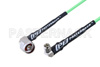 N Male Right Angle to SMA Male Right Angle Low Loss Cable Using PE-P160LL Coax