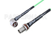 N Male Right Angle to TNC Female Bulkhead Low Loss Cable Using PE-P160LL Coax