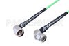 N Male Right Angle to TNC Male Right Angle Low Loss Cable Using PE-P160LL Coax