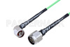 N Male to N Male Right Angle Low Loss Cable Using PE-P160LL Coax