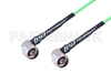 N Male Right Angle to N Male Right Angle Low Loss Cable Using PE-P160LL Coax