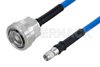 Plenum 7/16 DIN Female to SMA Male Low PIM Cable Using SPP-250-LLPL Coax , LF Solder