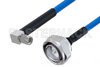 Plenum 7/16 DIN Male to SMA Male Right Angle Low PIM Cable Using SPP-250-LLPL Coax , LF Solder