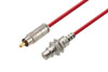 75 Ohm RCA Male to 75 Ohm RCA Female Bulkhead Cable Using 75 Ohm PE-B159-RD Red Coax in 150CM