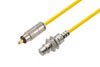 75 Ohm RCA Male to 75 Ohm RCA Female Bulkhead Cable Using 75 Ohm PE-B159-YW Yellow Coax in 150CM