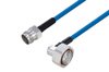 Plenum 4.3-10 Female to 7/16 DIN Male Right Angle Low PIM Cable Using SPP-250-LLPL Coax Using Times Microwave Parts