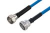 Plenum 4.3-10 Male to 7/16 DIN Female Low PIM Cable Using SPP-375-LLPL Coax Using Times Microwave Parts