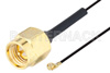 SMA Male to UMCX 2.1 Plug Cable Using 0.81mm Coax, RoHS