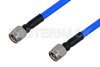 SMA Male to SMA Male Cable Using PE-P141FLX Coax , LF Solder